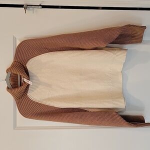 Victoria Secret PINK Varsity Knit Chunky Turtleneck Sweater Size XXL NWT